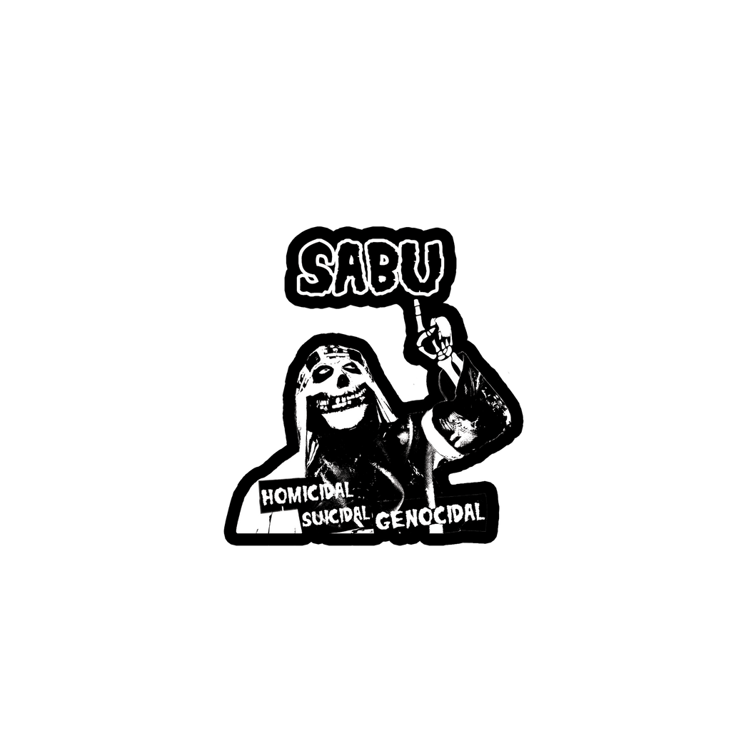 Sabu X Misfits Glow In The Dark SPOOKY Sticker