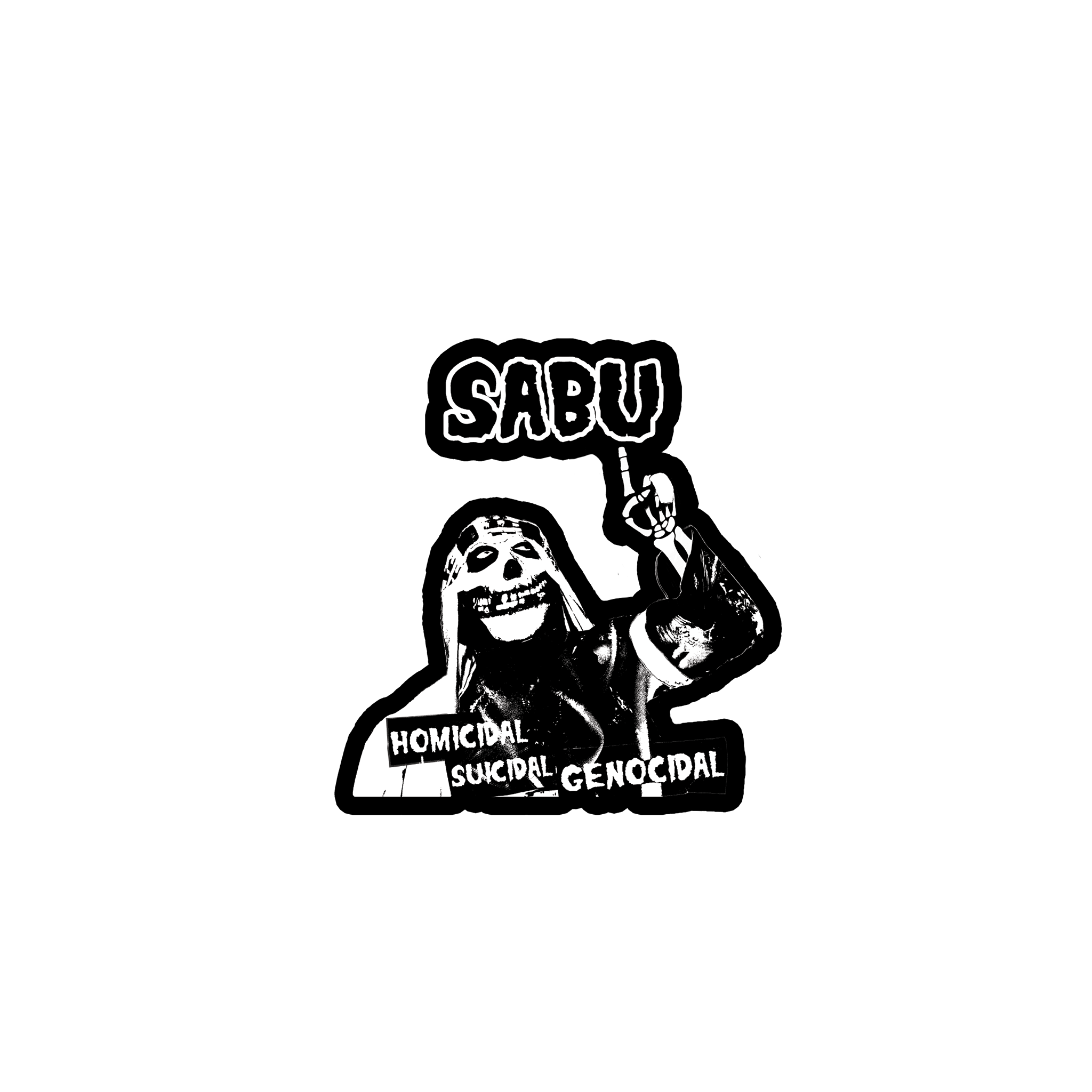 Sabu X Misfits Glow In The Dark SPOOKY Sticker