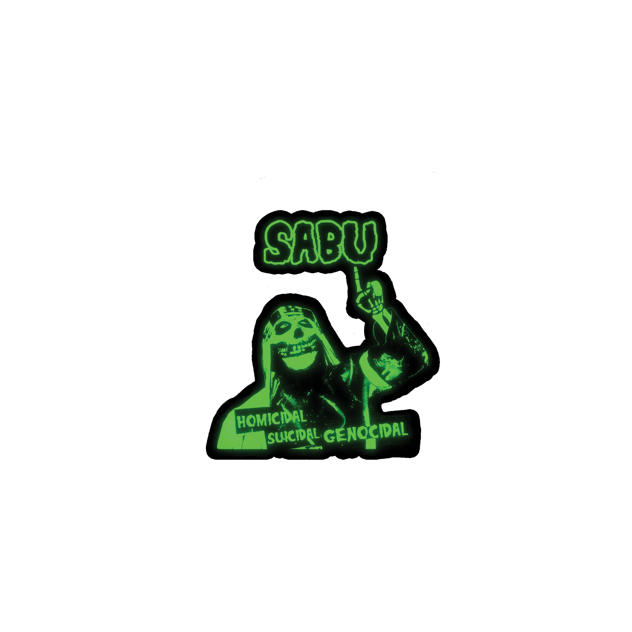 Sabu X Misfits Glow In The Dark SPOOKY Sticker